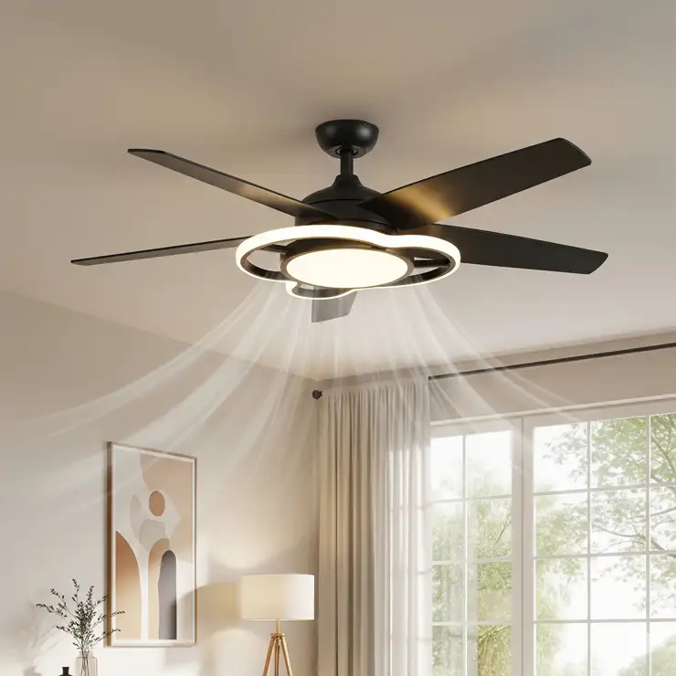 Brighten any room with a stylish ceiling fan featuring an integrated light kit, providing both air circulation and ambient lighting. light kit for ceiling fan
