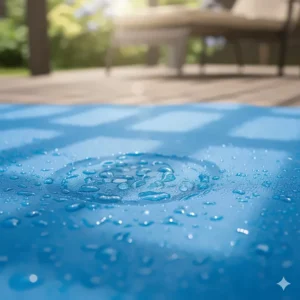 Close-up of the pressure-activated gel technology in a large cooling mat for dogs.