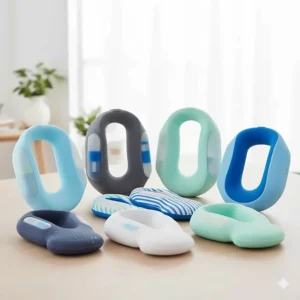 A selection of the best cooling neck wraps in various colors and designs for men and women.