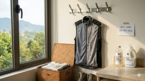Washing and drying instructions for maintaining your lightweight cooling vest.