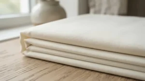 Close-up of breathable fabric used in cooling products for night sweats.