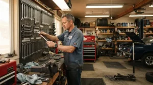 A reliable portable air conditioner for shed workshop spaces during hot summer days.